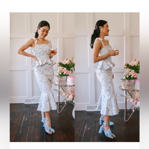 ANTONIO MELANI Dresses & Skirts - Antonio Melani Pippa Dress Born on Fifth Fit and Flare Peplum Dress Size 0